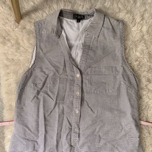 2 for $15 The Limited Navy and White Striped Dress